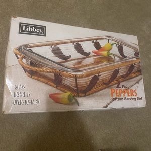 libbey glass insert is oven-to-table serving set